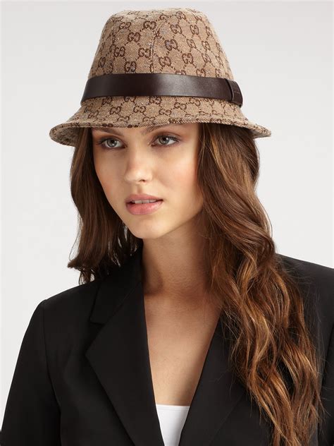 gucci logo cape|gucci fedora hats women's.